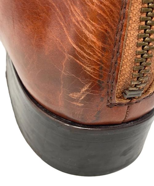 PADRONE（パドローネ）PADRONE (パドローネ) バックジップブーツ ブラウン サイズ:40の古着・服飾アイテム