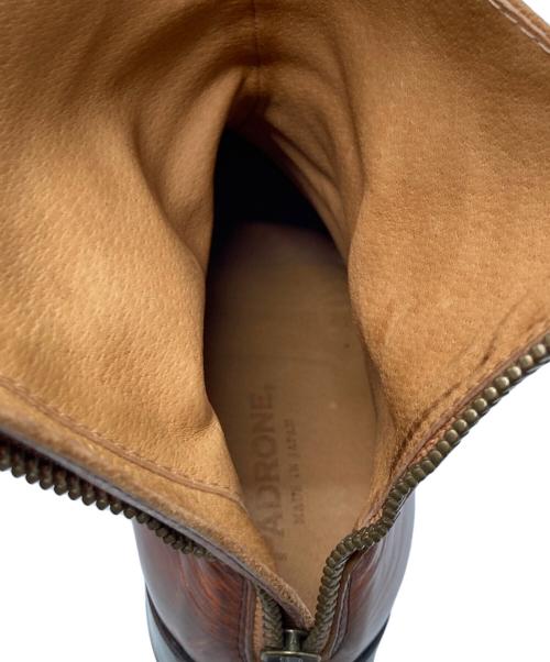 PADRONE（パドローネ）PADRONE (パドローネ) バックジップブーツ ブラウン サイズ:40の古着・服飾アイテム