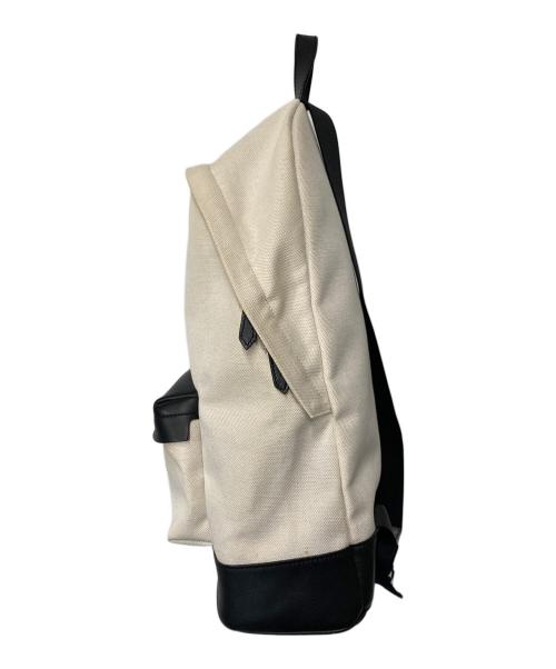 BALENCIAGA（バレンシアガ）BALENCIAGA (バレンシアガ) コットンキャンバスバックパック アイボリー×ブラックの古着・服飾アイテム