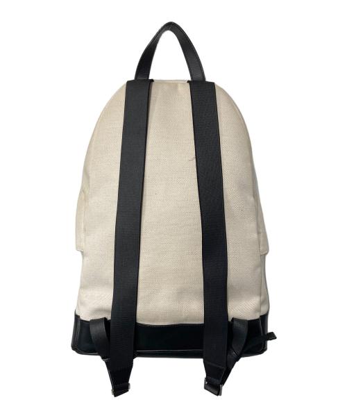 BALENCIAGA（バレンシアガ）BALENCIAGA (バレンシアガ) コットンキャンバスバックパック アイボリー×ブラックの古着・服飾アイテム