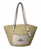 COACHコーチ）の古着「ラージ トート」｜ベージュ