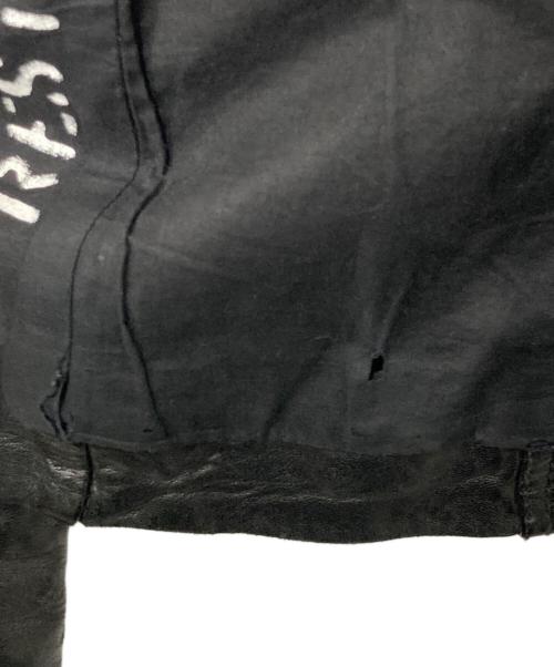 DIESEL（ディーゼル）DIESEL (ディーゼル) ラムレザーライダースジャケット ブラック サイズ:Sの古着・服飾アイテム