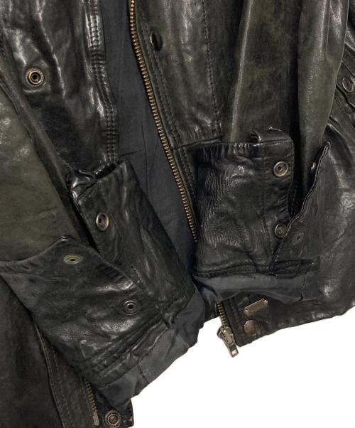 DIESEL（ディーゼル）DIESEL (ディーゼル) ラムレザーライダースジャケット ブラック サイズ:Sの古着・服飾アイテム