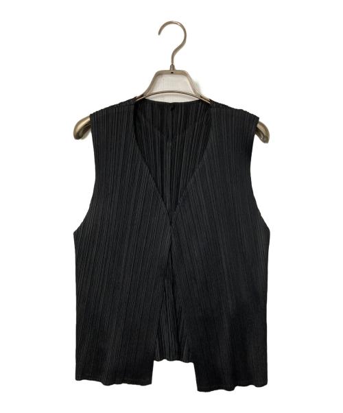 PLEATS PLEASE（プリーツプリーズ）PLEATS PLEASE (プリーツプリーズ) プリーツベスト ブラック サイズ:3の古着・服飾アイテム