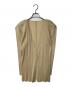 PLEATS PLEASE（プリーツプリーズ）の古着「プリーツロングカーディガン」｜ベージュ