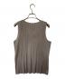 PLEATS PLEASE (プリーツプリーズ) プリーツノースリーブカットソー グレー サイズ:M：9000円