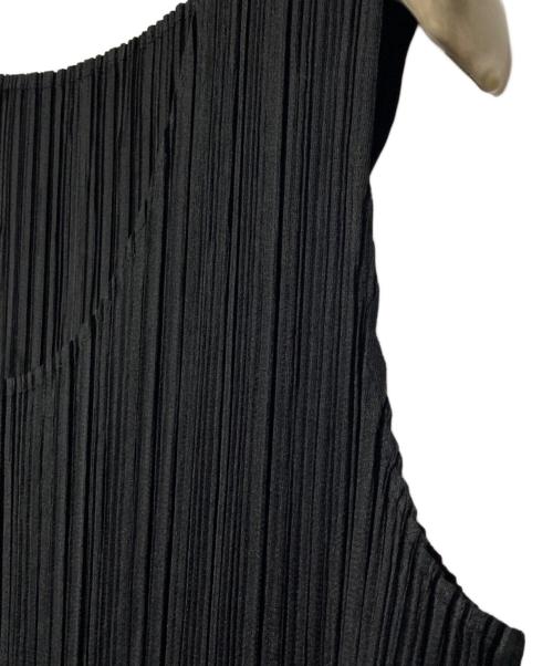 PLEATS PLEASE（プリーツプリーズ）PLEATS PLEASE (プリーツプリーズ) プリーツノースリーブワンピース ブラック サイズ:1の古着・服飾アイテム