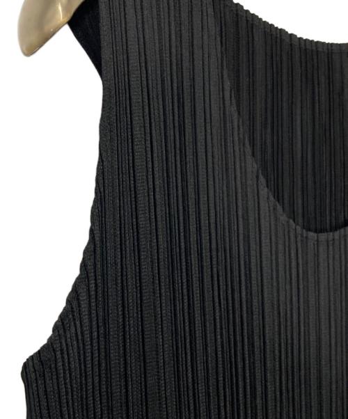 PLEATS PLEASE（プリーツプリーズ）PLEATS PLEASE (プリーツプリーズ) プリーツノースリーブワンピース ブラック サイズ:1の古着・服飾アイテム