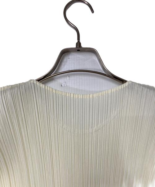 PLEATS PLEASE（プリーツプリーズ）PLEATS PLEASE (プリーツプリーズ) プリーツノースリーブカットソー ベージュ サイズ:3の古着・服飾アイテム