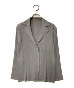 ISSEY MIYAKEイッセイミヤケ）の古着「プリーツジャケット」｜グレー