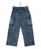 Spick and Spanスピック＆スパン）の古着「5 1/2 CARGO-LINE DENIM」｜インディゴ