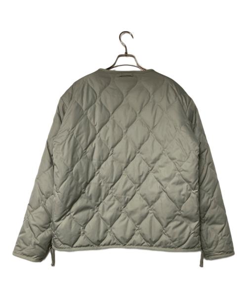 TAION（タイオン）TAION (タイオン) ミリタリー リバーシブル クルーネック ダウンジャケット ベージュ サイズ:Sの古着・服飾アイテム