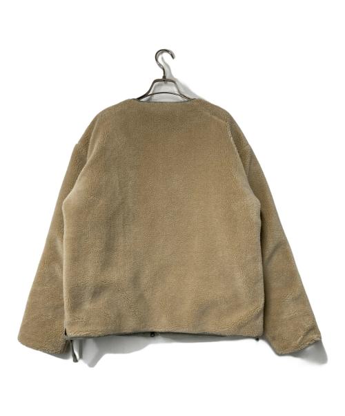 TAION（タイオン）TAION (タイオン) ミリタリー リバーシブル クルーネック ダウンジャケット ベージュ サイズ:Sの古着・服飾アイテム