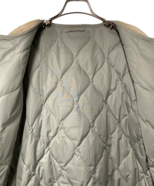 TAION（タイオン）TAION (タイオン) ミリタリー リバーシブル クルーネック ダウンジャケット ベージュ サイズ:Sの古着・服飾アイテム