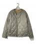 TAION（タイオン）の古着「ミリタリー リバーシブル クルーネック ダウンジャケット」｜ベージュ