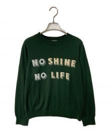 NEMIKA（ネミカ）の古着「メッセージクルーネックニット」｜グリーン
