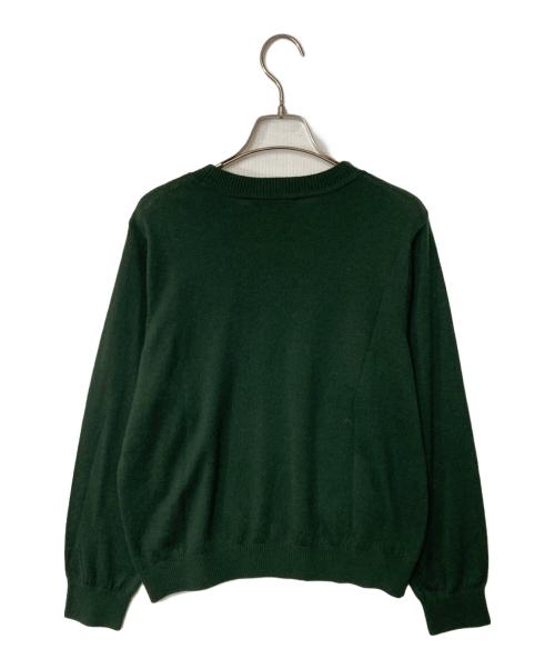 NEMIKA（ネミカ）NEMIKA (ネミカ) メッセージクルーネックニット グリーン サイズ:5の古着・服飾アイテム