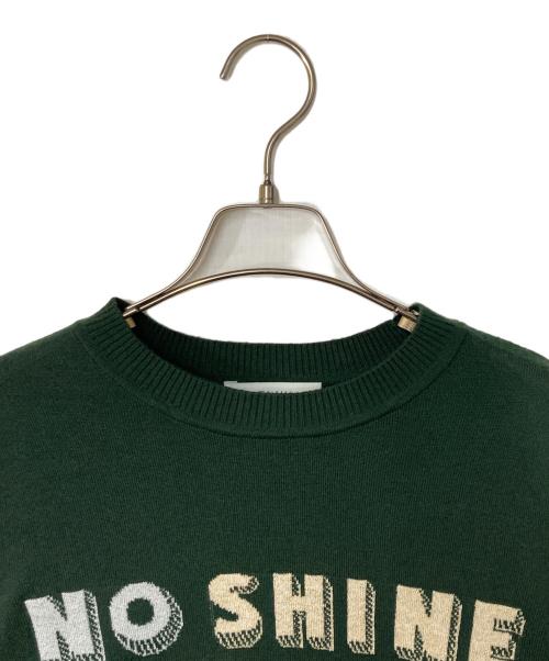 NEMIKA（ネミカ）NEMIKA (ネミカ) メッセージクルーネックニット グリーン サイズ:5の古着・服飾アイテム