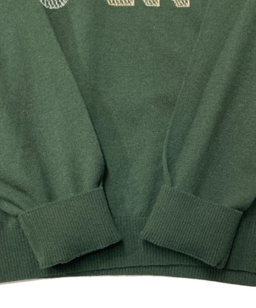 NEMIKA（ネミカ）NEMIKA (ネミカ) メッセージクルーネックニット グリーン サイズ:5の古着・服飾アイテム