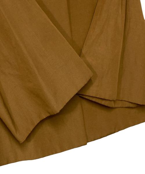 UNITED ARROWS TOKYO（ユナイテッドアローズトウキョウ）UNITED ARROWS TOKYO (ユナイテッドアローズトウキョウ) ドロップショルダー フレアスリーブ ジャケット ブラウン サイズ:38の古着・服飾アイテム
