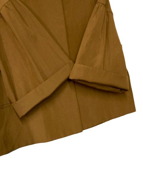 UNITED ARROWS TOKYO（ユナイテッドアローズトウキョウ）UNITED ARROWS TOKYO (ユナイテッドアローズトウキョウ) ドロップショルダー フレアスリーブ ジャケット ブラウン サイズ:38の古着・服飾アイテム