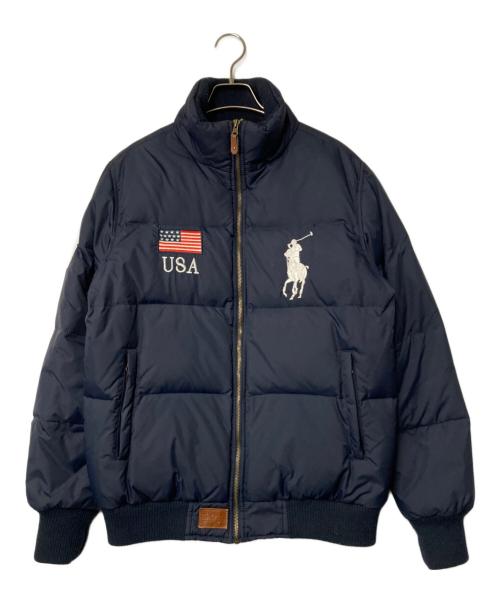 POLO RALPH LAUREN（ポロ・ラルフローレン）POLO RALPH LAUREN (ポロ・ラルフローレン) ビッグポニー ダウンジャケット ネイビー サイズ:不明の古着・服飾アイテム