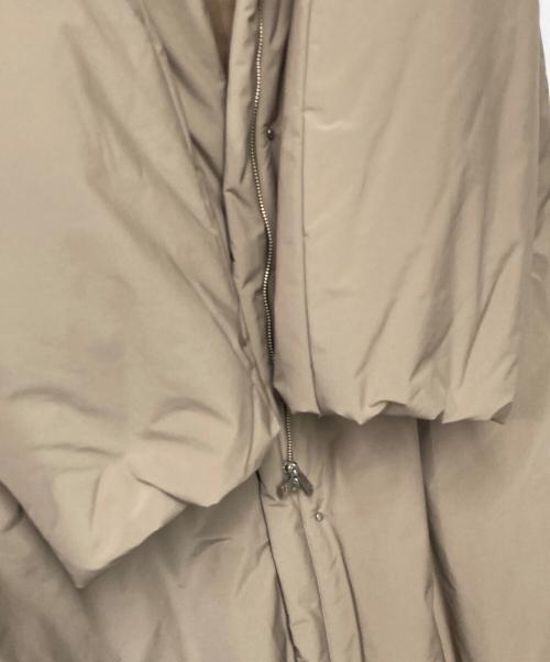 CLANE（クラネ）CLANE (クラネ) BALLOON HOODIE LONG DOWN COAT バルーン フーディ ロングダウンコート ベージュ サイズ:1の古着・服飾アイテム
