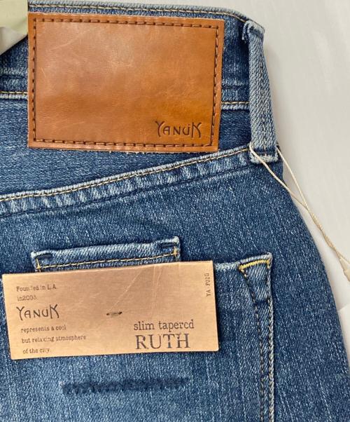 YANUK（ヤヌーク）YANUK (ヤヌーク) RUTH スリムテーパードデニムパンツ インディゴ サイズ:21 未使用品の古着・服飾アイテム