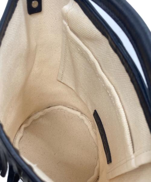 AYAKO（アヤコ）AYAKO (アヤコ) 2WAYフリンジバッグ アイボリー×ブラックの古着・服飾アイテム