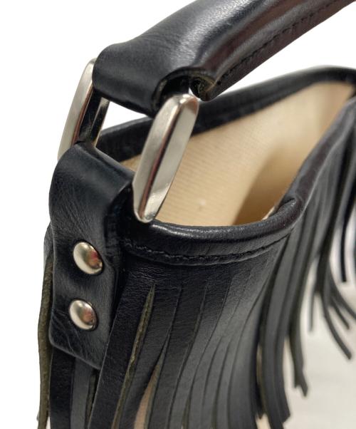 AYAKO（アヤコ）AYAKO (アヤコ) 2WAYフリンジバッグ アイボリー×ブラックの古着・服飾アイテム