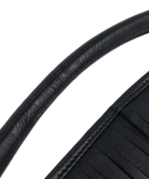 AYAKO（アヤコ）AYAKO (アヤコ) 2WAYフリンジバッグ アイボリー×ブラックの古着・服飾アイテム