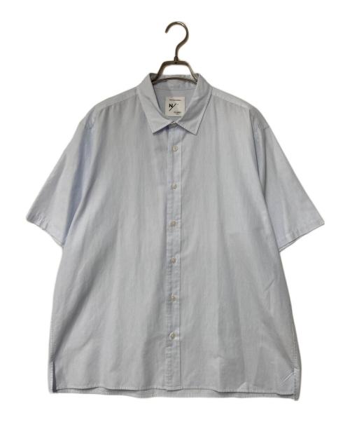 NEUTRALWORKS（ニュートラルワークス）NEUTRALWORKS (ニュートラルワークス) MXP SHORT SLEEVE RAMIE MIXED SHIRTS ブルー サイズ:XLの古着・服飾アイテム