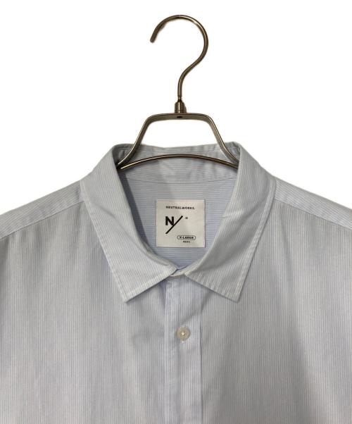 NEUTRALWORKS（ニュートラルワークス）NEUTRALWORKS (ニュートラルワークス) MXP SHORT SLEEVE RAMIE MIXED SHIRTS ブルー サイズ:XLの古着・服飾アイテム