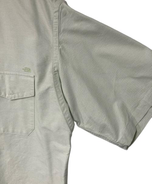 THE NORTHFACE PURPLELABEL（ザ・ノースフェイス パープルレーベル）THE NORTHFACE PURPLELABEL (ザ・ノースフェイス パープルレーベル) Cotton Polyester OX B.D. H/S Shirt グリーン サイズ:Lの古着・服飾アイテム
