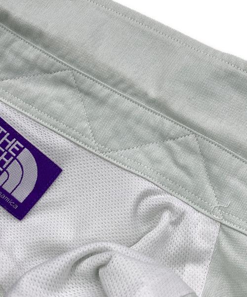 THE NORTHFACE PURPLELABEL（ザ・ノースフェイス パープルレーベル）THE NORTHFACE PURPLELABEL (ザ・ノースフェイス パープルレーベル) Cotton Polyester OX B.D. H/S Shirt グリーン サイズ:Lの古着・服飾アイテム