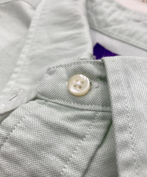 THE NORTHFACE PURPLELABEL（ザ・ノースフェイス パープルレーベル）THE NORTHFACE PURPLELABEL (ザ・ノースフェイス パープルレーベル) Cotton Polyester OX B.D. H/S Shirt グリーン サイズ:Lの古着・服飾アイテム