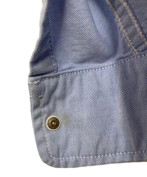 THE NORTHFACE PURPLELABEL（ザ・ノースフェイス パープルレーベル）THE NORTHFACE PURPLELABEL (ザ・ノースフェイス パープルレーベル) Cotton Polyester OX Band Collar Shirt ブルー サイズ:Lの古着・服飾アイテム