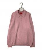 SUPREMEシュプリーム）の古着「Small Box Polo Sweater」｜ピンク