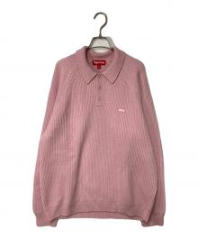 SUPREME（シュプリーム）の古着「Small Box Polo Sweater」｜ピンク