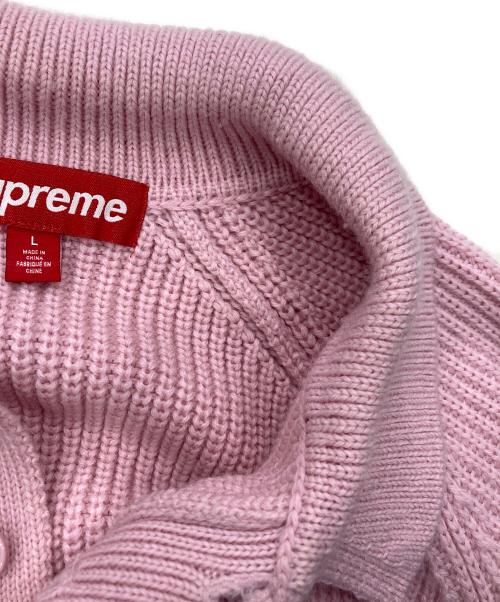 SUPREME（シュプリーム）Supreme (シュプリーム) Small Box Polo Sweater ピンク サイズ:Lの古着・服飾アイテム