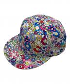 New Era×TAKASHI MURAKAMIニューエラ×タカシ ムラカミ）の古着「フラワー柄キャップ」｜マルチカラー