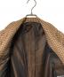 中古・古着 kiton (キートン) カシミヤ ハウンドトゥース チェスターコート ブラウン サイズ:48：80000円
