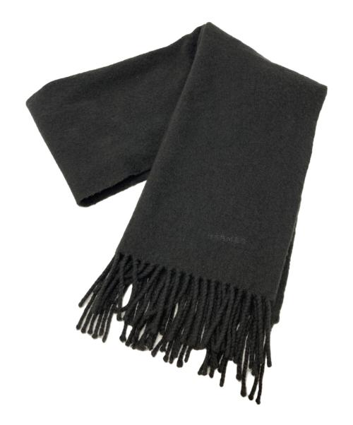 HERMES（エルメス）HERMES (エルメス) カシミヤマフラー グレーの古着・服飾アイテム