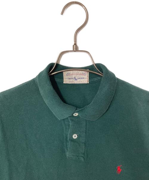 POLO RALPH LAUREN（ポロ・ラルフローレン）POLO RALPH LAUREN (ポロ・ラルフローレン) ポニー刺繍ポロシャツ グリーン サイズ:Ｍの古着・服飾アイテム