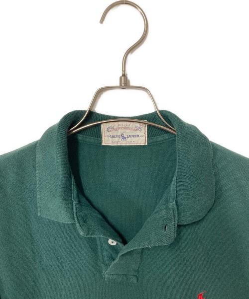 POLO RALPH LAUREN（ポロ・ラルフローレン）POLO RALPH LAUREN (ポロ・ラルフローレン) ポニー刺繍ポロシャツ グリーン サイズ:Ｍの古着・服飾アイテム