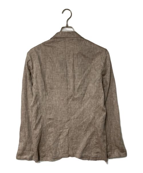 giannetto（ジャンネット）giannetto (ジャンネット) リネン2Bテーラードジャケット ベージュ サイズ:48の古着・服飾アイテム