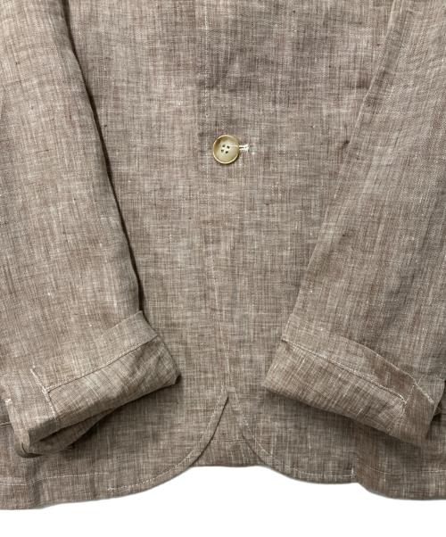 giannetto（ジャンネット）giannetto (ジャンネット) リネン2Bテーラードジャケット ベージュ サイズ:48の古着・服飾アイテム