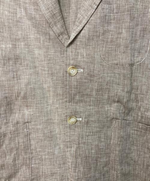 giannetto（ジャンネット）giannetto (ジャンネット) リネン2Bテーラードジャケット ベージュ サイズ:48の古着・服飾アイテム