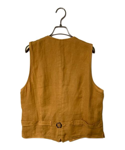 LARDINI（ラルディーニ）LARDINI (ラルディーニ) リネンベスト オレンジ サイズ:50の古着・服飾アイテム