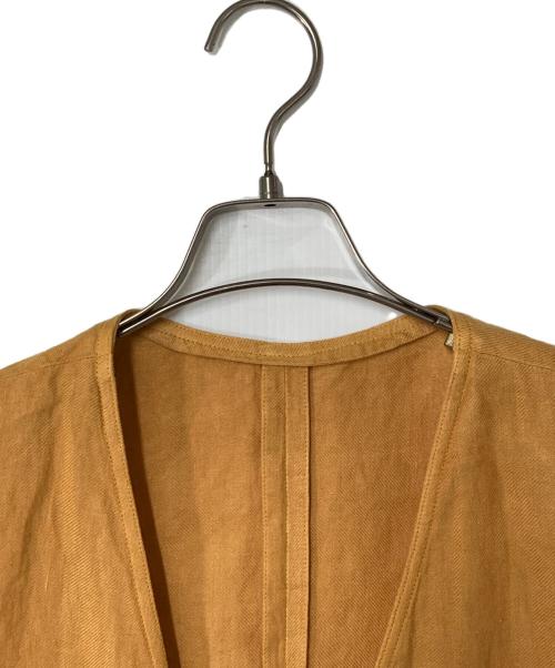 LARDINI（ラルディーニ）LARDINI (ラルディーニ) リネンベスト オレンジ サイズ:50の古着・服飾アイテム